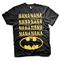 Batman Nana heren unisex T-shirt zwart - Batman Nana heren unisex T-shirt zwart -